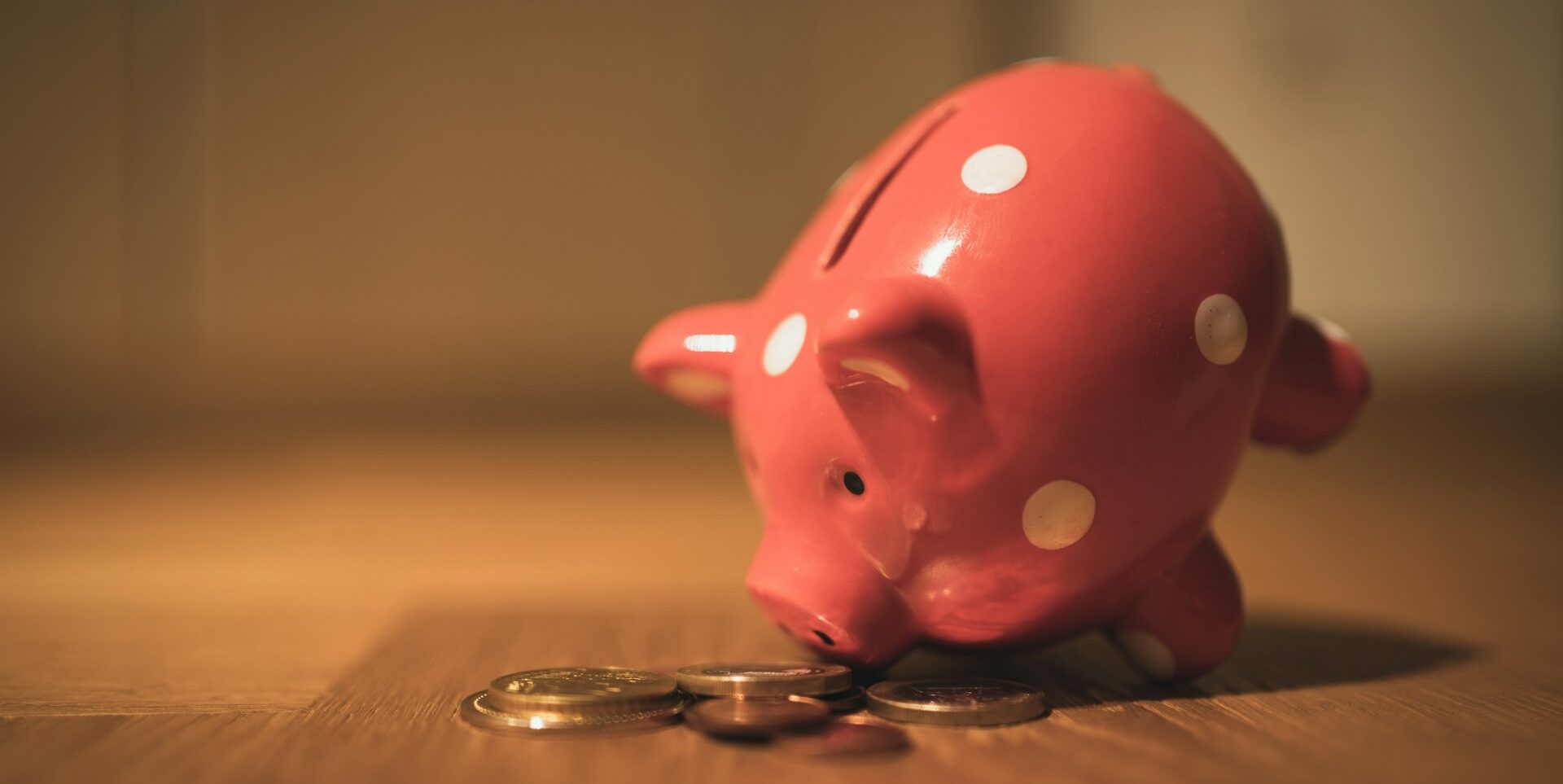 Piggy bank eating coins